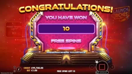 Launch to Riches slot screenshot 3