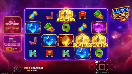 Launch to Riches slot screenshot 2