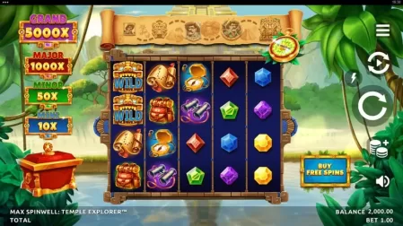 Max Spinwell Temple Explorer slot screenshot 1