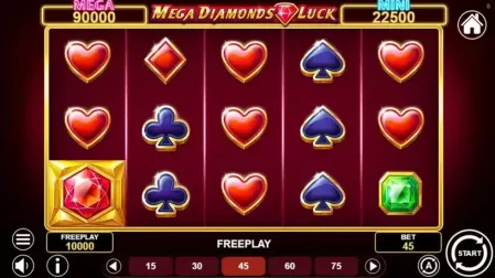 Mega Diamonds Luck slot screenshot 1