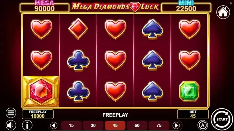 Mega Diamonds Luck slot screenshot 1