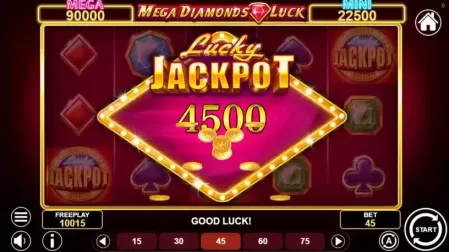 Mega Diamonds Luck slot screenshot 4