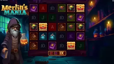 Merlin’s Mania slot screenshot 3