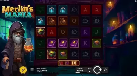 Merlin’s Mania slot screenshot 1