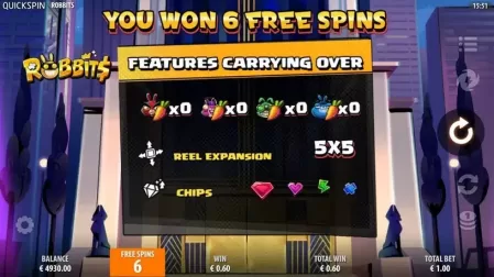 Robbits slot screenshot 4