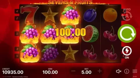 Sevens & Fruits slot screenshot 3