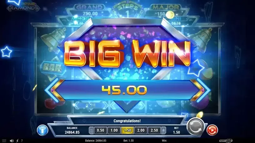 Stepping Diamonds slot screenshot 5