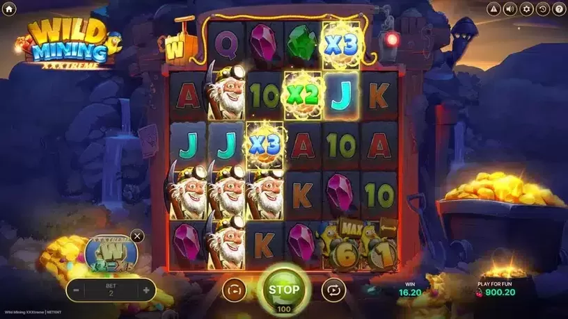 Wild Mining XXXtreme slot screenshot 5
