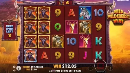 Wild Wildebeest Wins slot screenshot 5