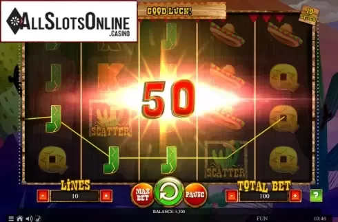 Win screen 3. 100 Lucky Chillies from Spinomenal