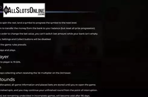 Game Rules screen