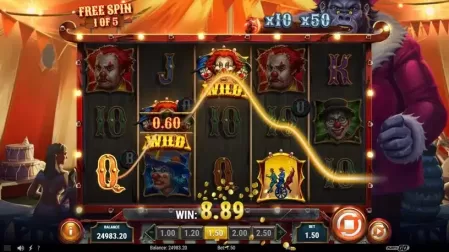 3 Clown Monty 2 slot screenshot 4