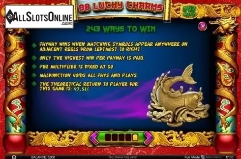 Screen6. 88 Lucky Charms from Spinomenal