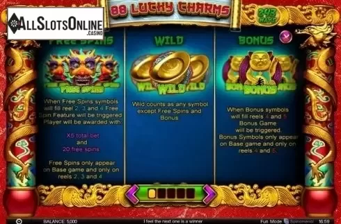Screen2. 88 Lucky Charms from Spinomenal