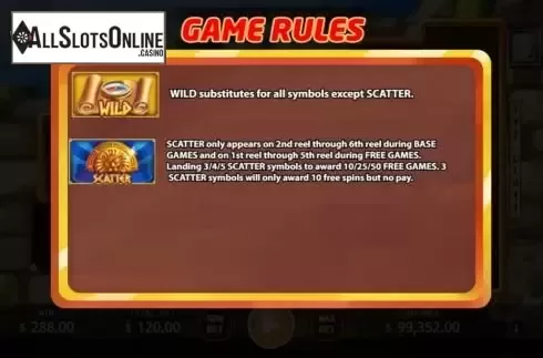 Special Symbols Screen