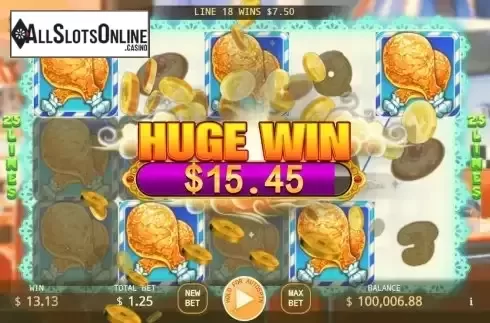 Huge Win screen