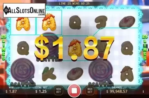 Free Spins screen