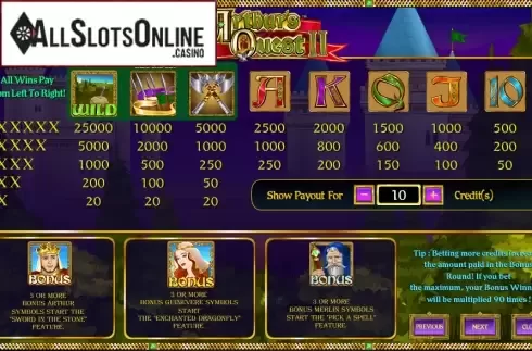 Screen2. Arthur's Quest II from Amaya
