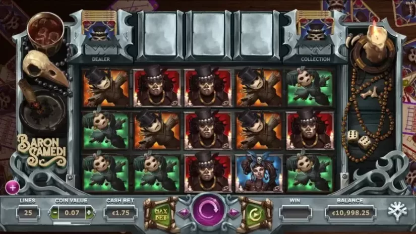 Baron Samedi slot screenshot 1