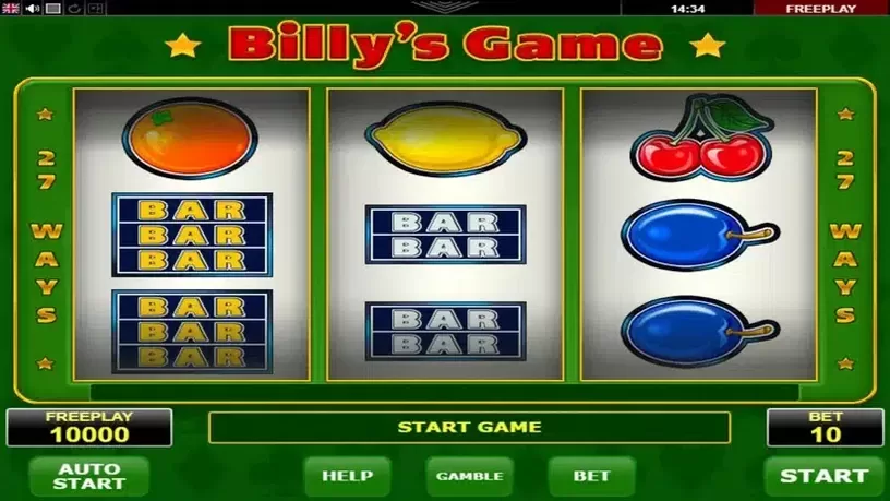 Billy's Game slot screenshot 1