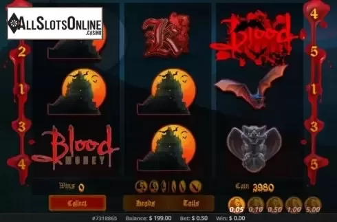 Scatter Win. Blood Money from Concept Gaming