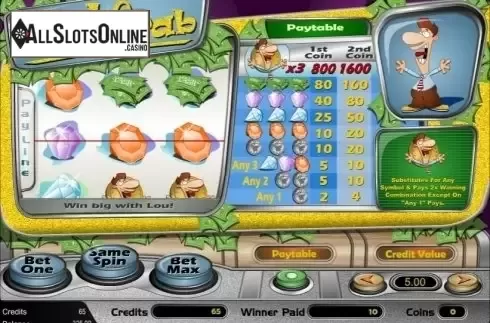 Win Screen. Cash Grab from Amaya