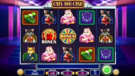 Cats and Cash slot screenshot 1