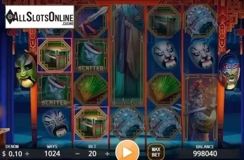 Win screen. Chinese Opera from KA Gaming
