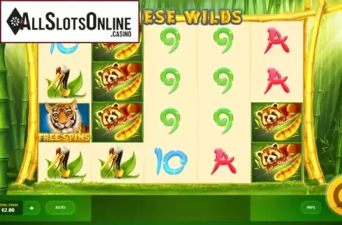 Game Workflow screen. Chinese Wilds from Red Tiger