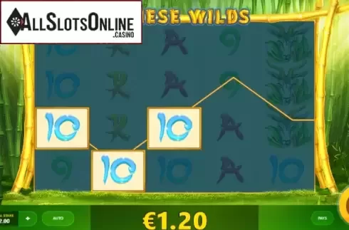 Win Screen. Chinese Wilds from Red Tiger