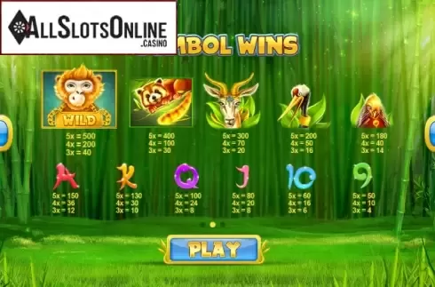 Paytable 1. Chinese Wilds from Red Tiger