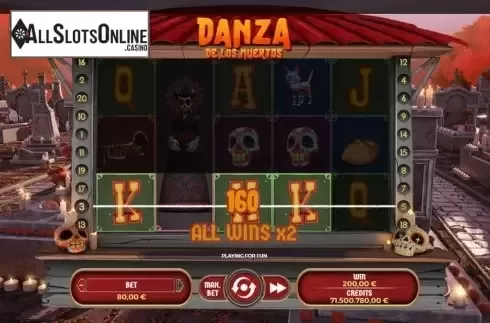 Win Screen 4. Danza De Los Muertos from Spinmatic