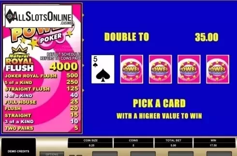 Game Screen. Double Joker MH (Microgaming) from Microgaming