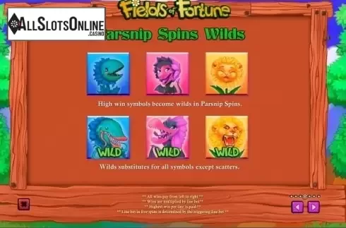 Screen5. Fields of Fortune from Playtech
