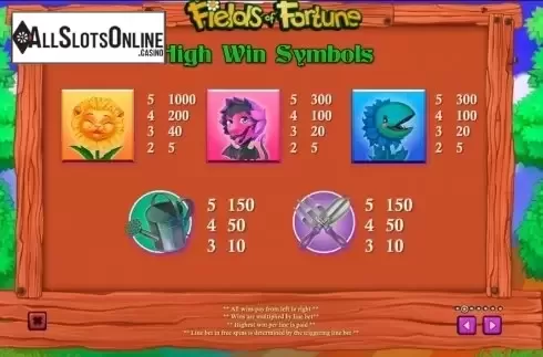 Screen3. Fields of Fortune from Playtech