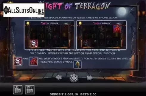Features screen