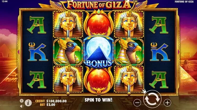 Fortune of Giza slot screenshot 1