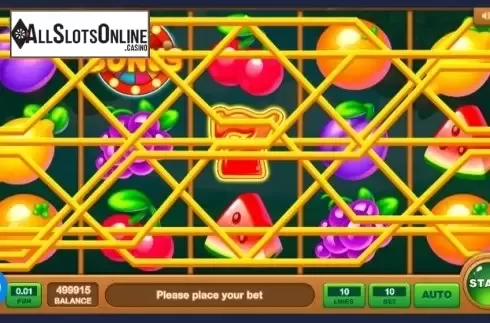 Reel screen. Fruit Scapes from InBet Games