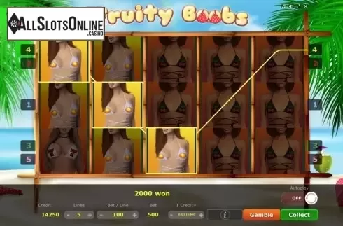 Win Screen 3. Fruity Boobs from Five Men Games