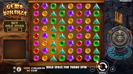 Gems Bonanza slot screenshot 1