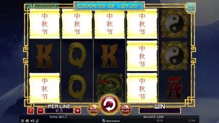 Goddess Of Lotus 10 Lines slot screenshot 2
