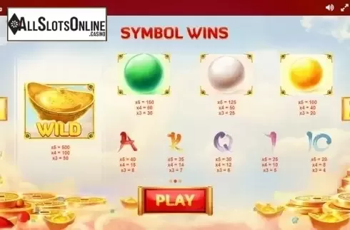 Paytable 2. God of Wealth (Red Tiger) from Red Tiger