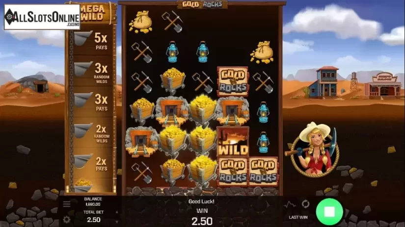 Win screen. Gold 'N' Rocks from Golden Rock Studios