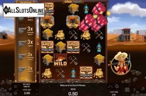 Win screen 3. Gold 'N' Rocks from Golden Rock Studios