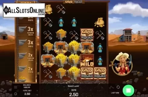 Win screen. Gold 'N' Rocks from Golden Rock Studios