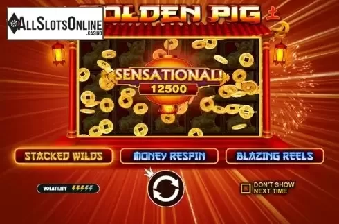 Start Screen. Golden Pig (Pragmatic Play) from Pragmatic Play