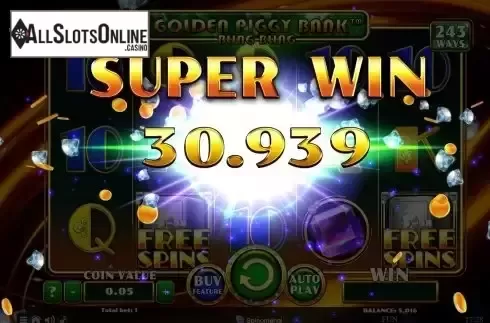 Super Win screen