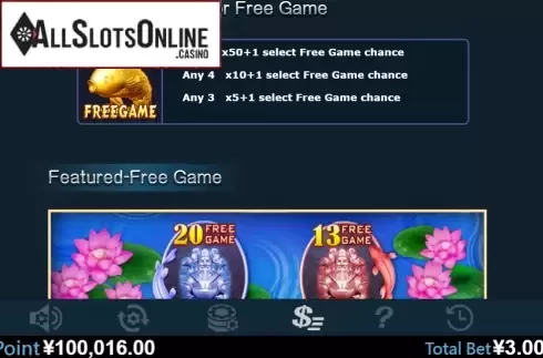 Paytable 4. Good Fortune (Virtual Tech) from Virtual Tech
