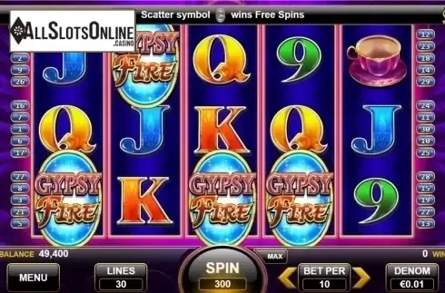 Free spins get screen. Gypsy Fire from Nektan