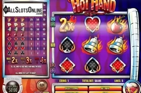 Reel Screen. Hot Hand from Rival Gaming